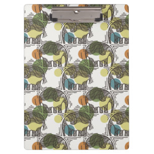 Elefant-Muster Klemmbrett