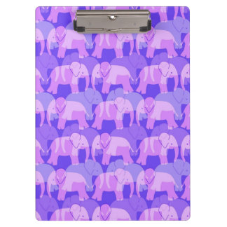 Elefant-Muster-Klemmbrett - lila Klemmbrett