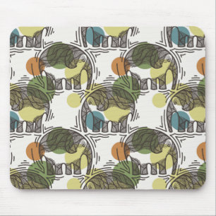 Elefant-Muster Mousepad