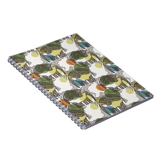 Elefant-Muster Notizblock (Rechte Seite)