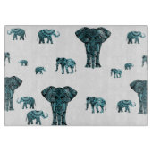 Elefant-Muster Schneidebrett (Vorderseite)
