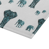 Elefant-Muster Schneidebrett (Ecke)