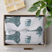 Elefant-Muster Seidenpapier (Geschenk)