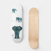 Elefant-Muster Skateboard (Vorderseite)