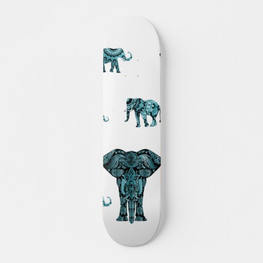 Elefant-Muster Skateboard (Vorne)