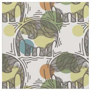 Elefant-Muster Stoff