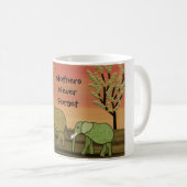 Elefant-Mutter-TagesTasse Kaffeetasse (VorderseiteRechts)