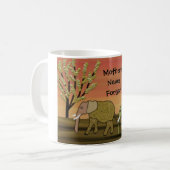 Elefant-Mutter-TagesTasse Kaffeetasse (Vorderseite Links)