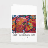 Elefant-Mutter u. Kind Karte (Rückseite)