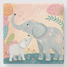 Elefant Mutter und Baby