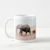 Elefant-Mutter und Kalb Kaffeetasse (Links)