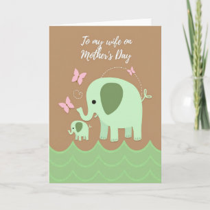 Elefant Muttertags-Karte Karte
