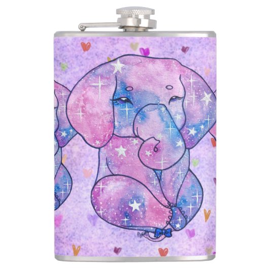 Elefant namens Acorn Flachmann (Vorderseite)