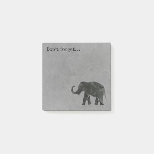 Elefant „nicht vergessen“ post-it klebezettel