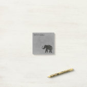 Elefant „nicht vergessen“ post-it klebezettel (Auf Schreibtisch)