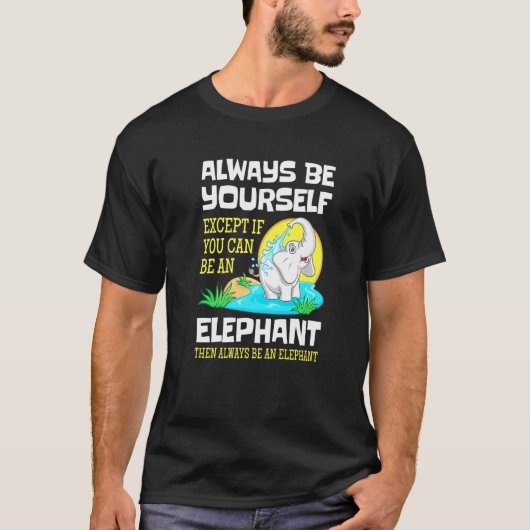 Elefant Niedlich Elefanten T-Shirt (Vorderseite)