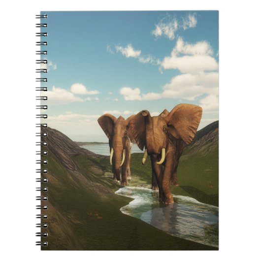 Elefant Notizblock (Vorderseite)