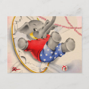 Elefant Oops Postkarte