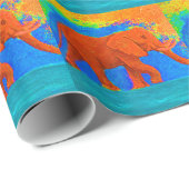 Elefant-Packpapier Geschenkpapier (Rolleneckpunkt)