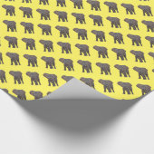 Elefant-Packpapier Geschenkpapier (Ecke)