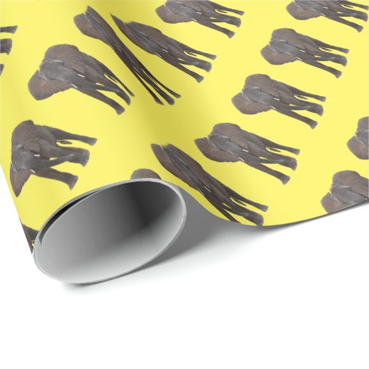 Elefant-Packpapier Geschenkpapier (Rolleneckpunkt)