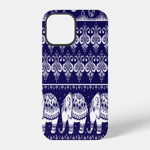 Elefant, Paisley: Stammesmuster im Vintage-Stil. iPhone 12 Hülle