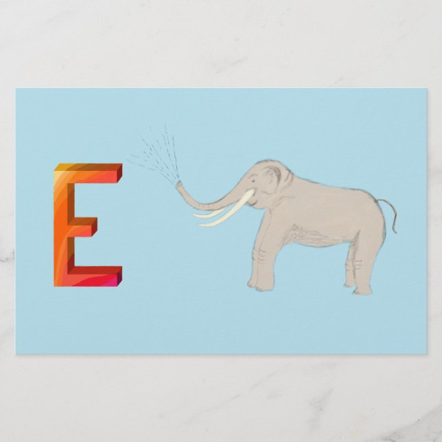 Elefant Papier (Vorderseite)