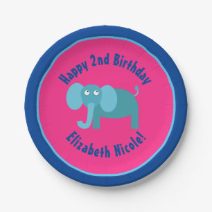 Elefant Papier Teller Tier Geburtstagsfeier