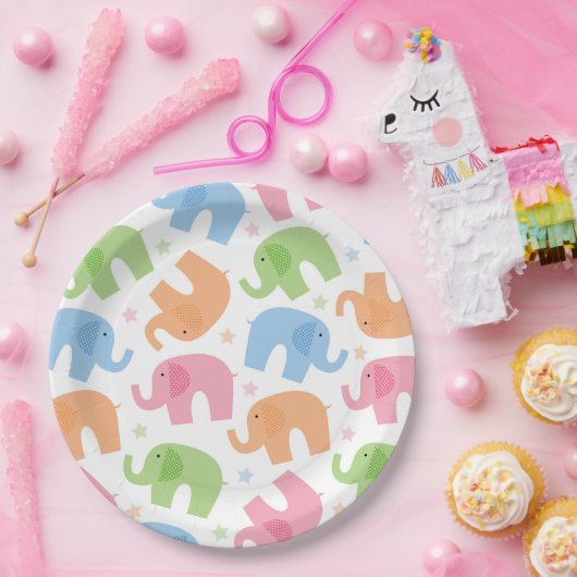 Elefant-PapierTeller Pappteller (Party)