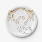 Elefant Pappteller (Vorderseite)