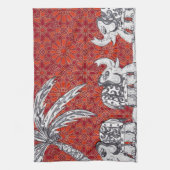 Elefant-Parade 3 Geschirrtuch (Vertikal)