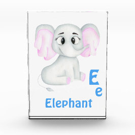 Elefant personalisieren ABC: Buchstabe E - Ihren N Fotoblock
