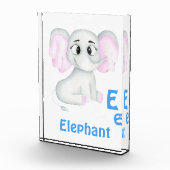 Elefant personalisieren ABC: Buchstabe E - Ihren N Fotoblock (Rechts)