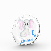Elefant personalisieren ABC: Buchstabe E - Ihren N Fotoblock (Links)