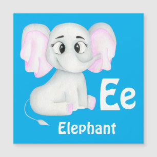 Elefant personalisieren ABC: Buchstabe E - Ihren N Magnetkarte