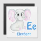 Elefant personalisieren ABC: Buchstabe E - Ihren N Magnetkarte (Vorne/Hinten)