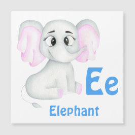 Elefant personalisieren ABC: Buchstabe E - Ihren N Magnetkarte