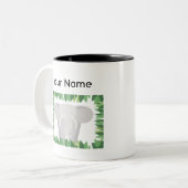 Elefant-personalisierte Tasse (Vorderseite Links)