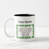 Elefant-personalisierte Tasse (Links)