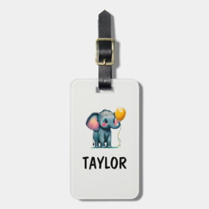 Elefant Personalisierter Bunter Rucksack Tasche Gepäckanhänger