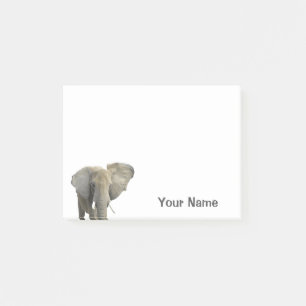 Elefant-personalisierter Name Post-it Klebezettel