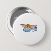 Elefant Pilot Pilot Hut Button (Vorne & Hinten)