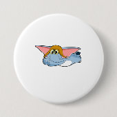 Elefant Pilot Pilot Hut Button (Vorderseite)