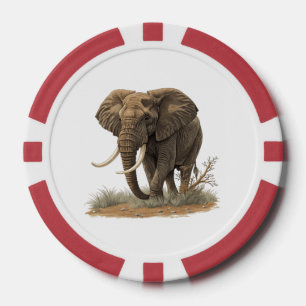 Elefant Pokerchips