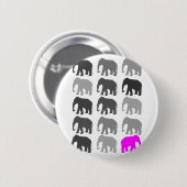 Elefant PopArt Geschenke Button (Vorne & Hinten)