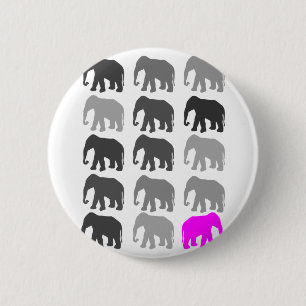 Elefant PopArt Geschenke Button