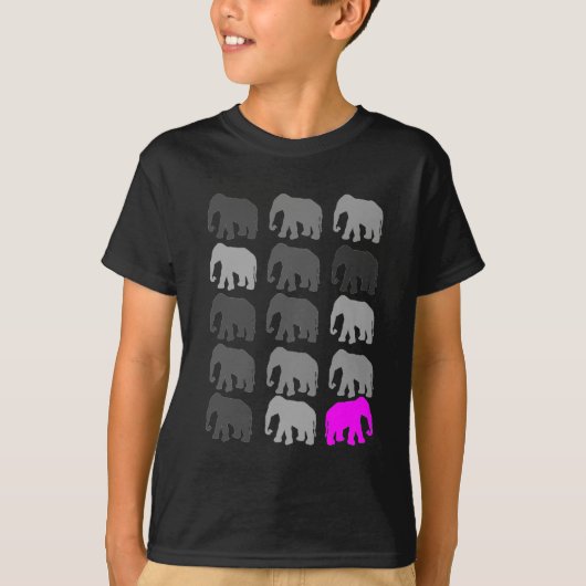 Elefant PopArt Geschenke T-Shirt (Vorderseite)