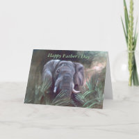 Elefant-Porträt, der glückliche Vatertag