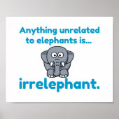 Elefant Poster (Vorne)