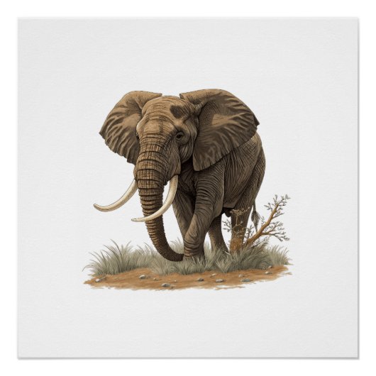 Elefant Poster (Vorderseite)